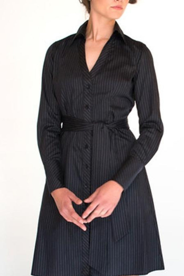 Shirt Dress - Black