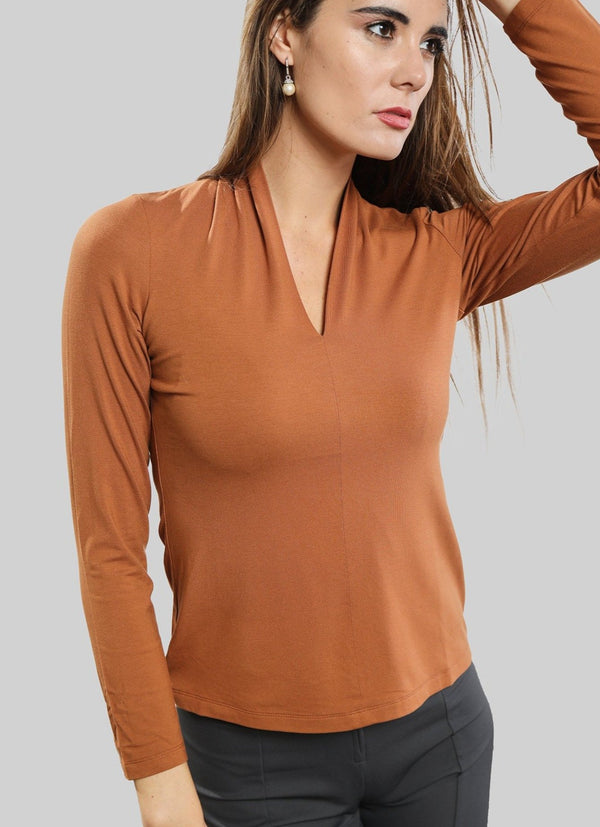 Sensual Top - Deep Saffron